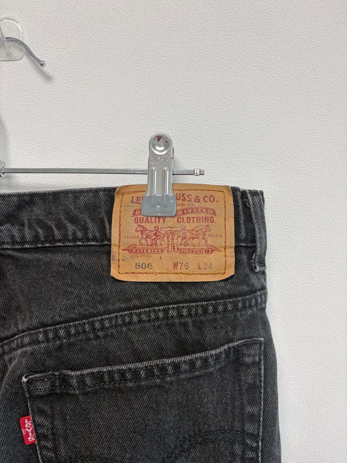 리바이스 506 흑청 데님 상품이미지6