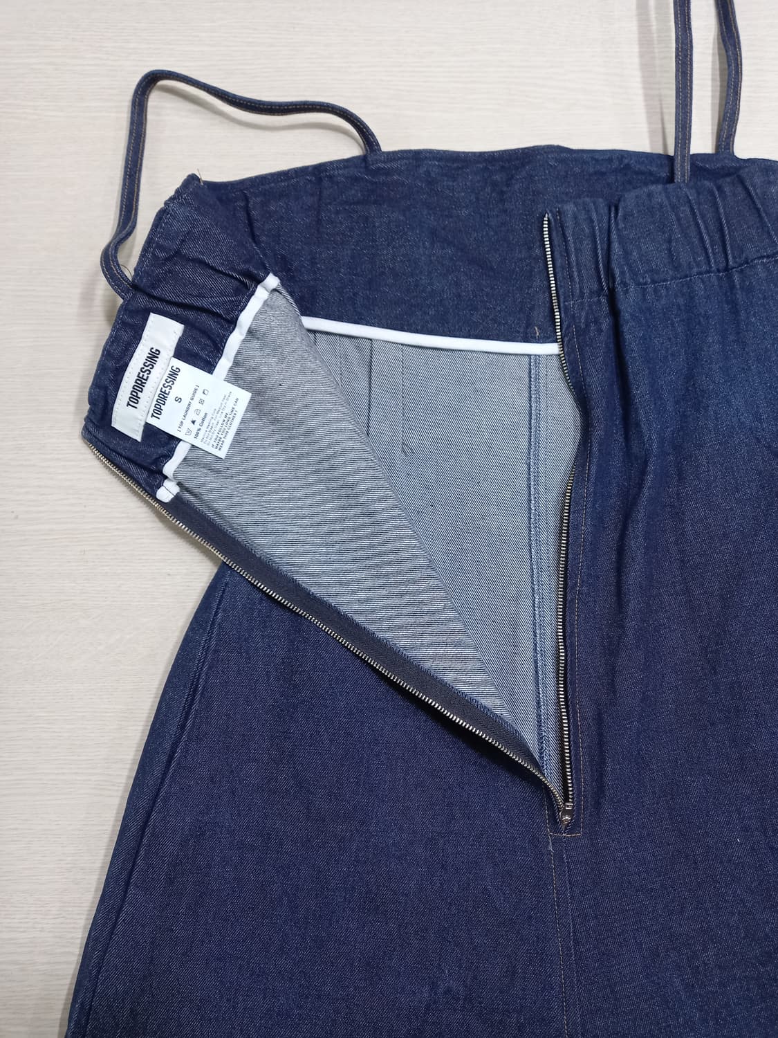 28(S) 새상품 TOPDRESSING 멜빵 플레어데님 28-899 상품이미지7