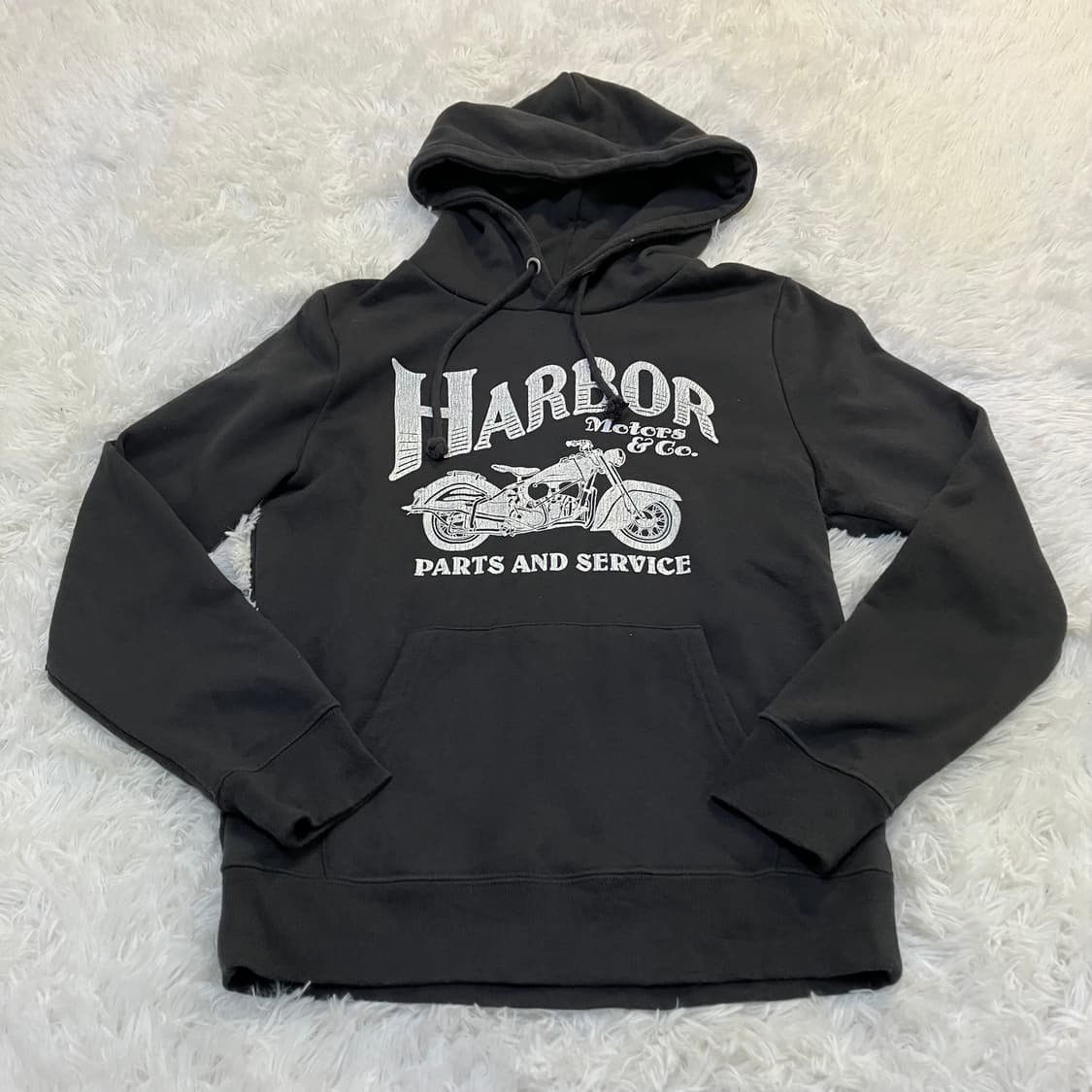 빈티지 바이커 백 자수 차콜 후드 832 y2k 스트릿 모리 갸루 일본빈 상품이미지2