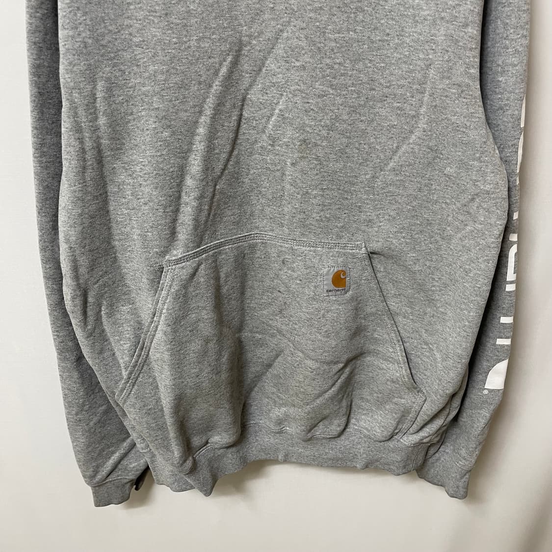 [ S ] 칼하트 WIP 빅로고 기모 후드티 상품이미지4