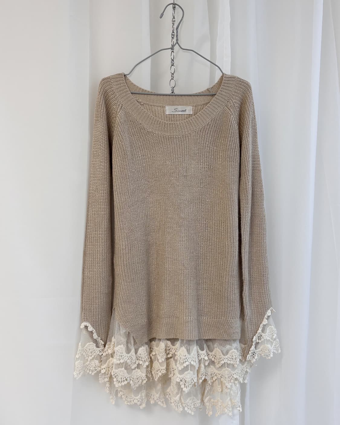 ciel lace hem fairy pullover 상품이미지1