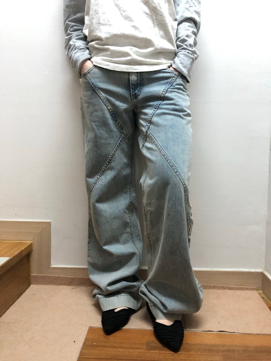 빈티지 보헤미안서울 데님 팬츠 상품이미지1