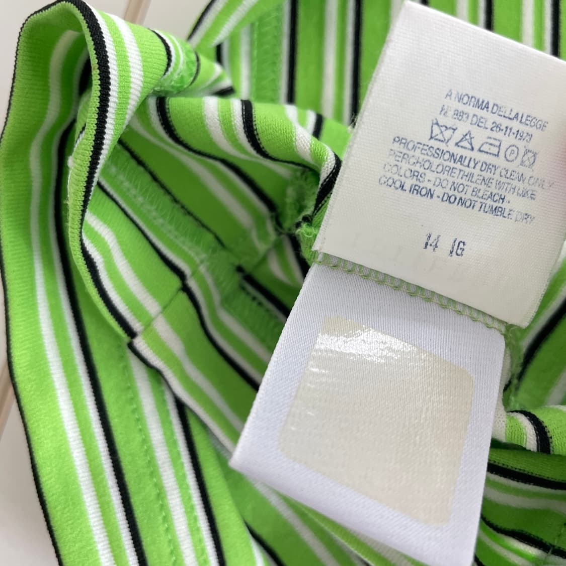 베르사체 진스 스트라이프 카라 긴팔티 상품이미지7