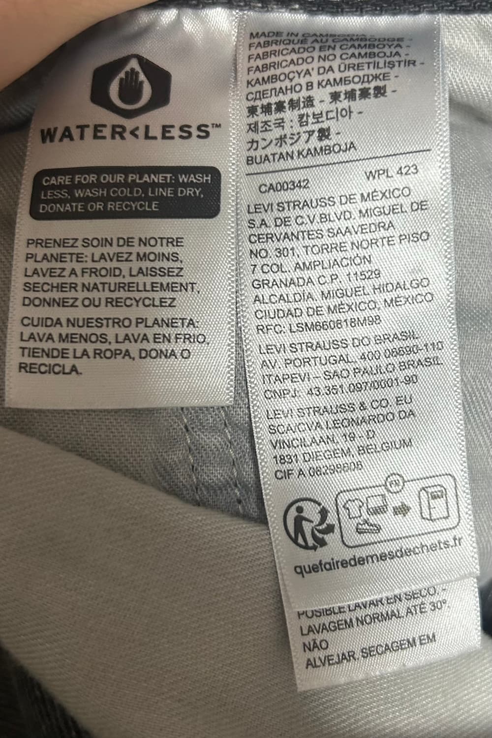 리바이스 실버탭 루즈핏 블랙진 상품이미지2