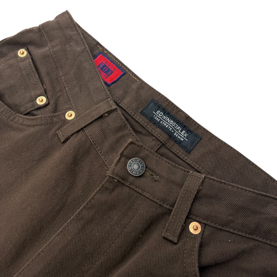 에드윈 503 브라운 코튼팬츠 상품이미지5