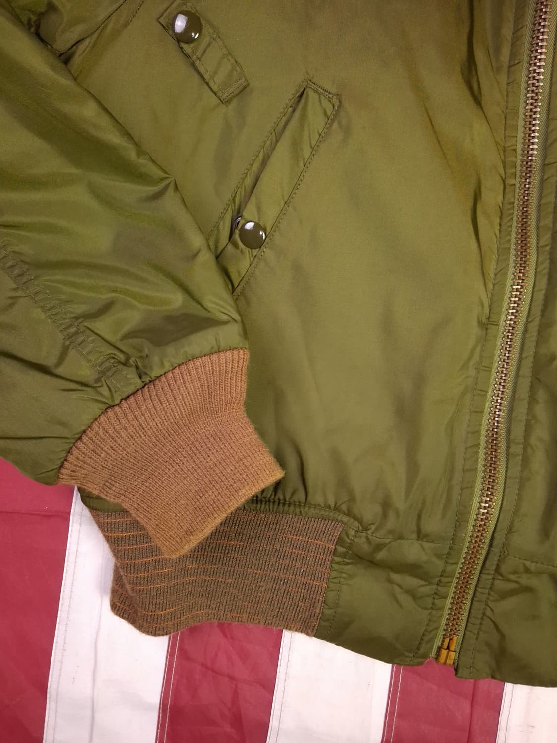 오리지날 90's 미국제조 스피왁 미공군 B-15C 항공자켓 상품이미지6