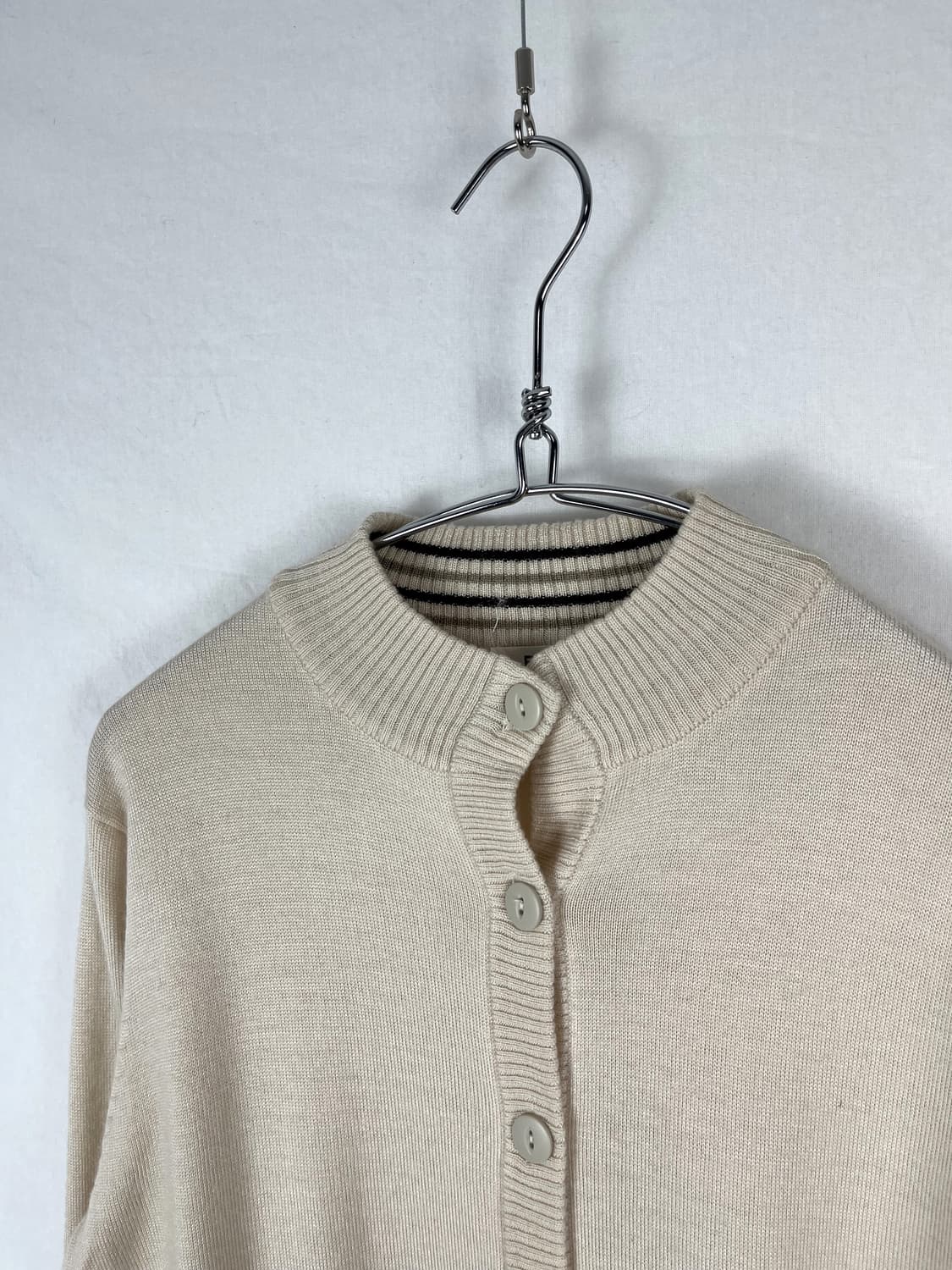 Vintage 스트라이프 포인트 아이보리 가디건  상품이미지2