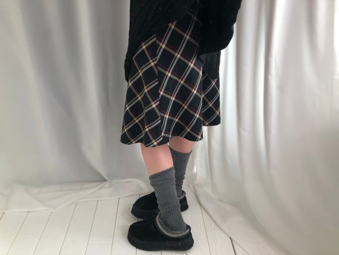794. midi vintage check SK 상품이미지4