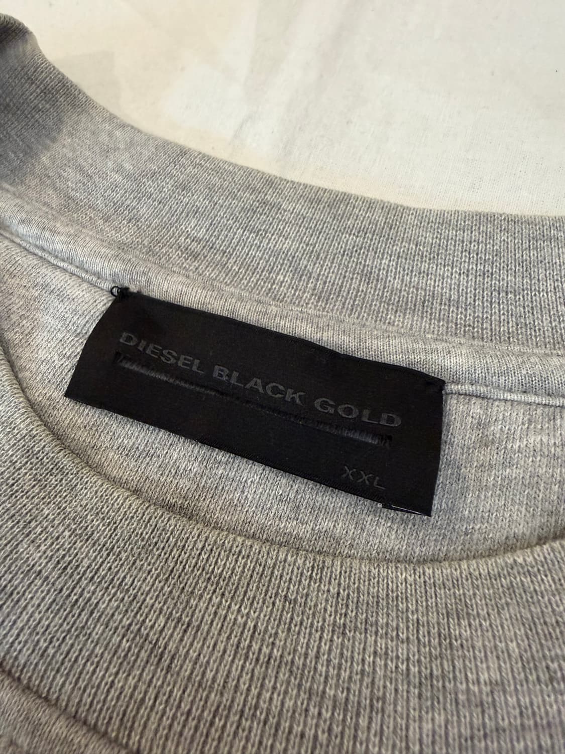 디젤 블랙 골드 포켓 포인트 맨투맨 스웨트셔츠 그레이 상품이미지5