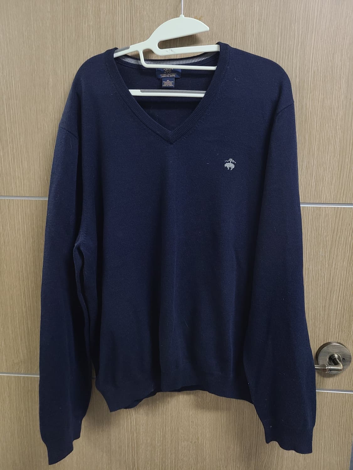 브룩스브라더스 네이비 V넥 니트 XL  상품이미지1
