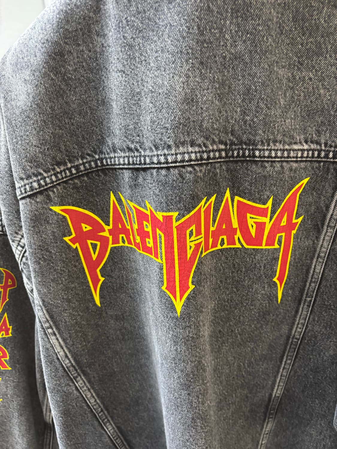 발렌시아가 메탈리카 흑청데님자켓 상품이미지4