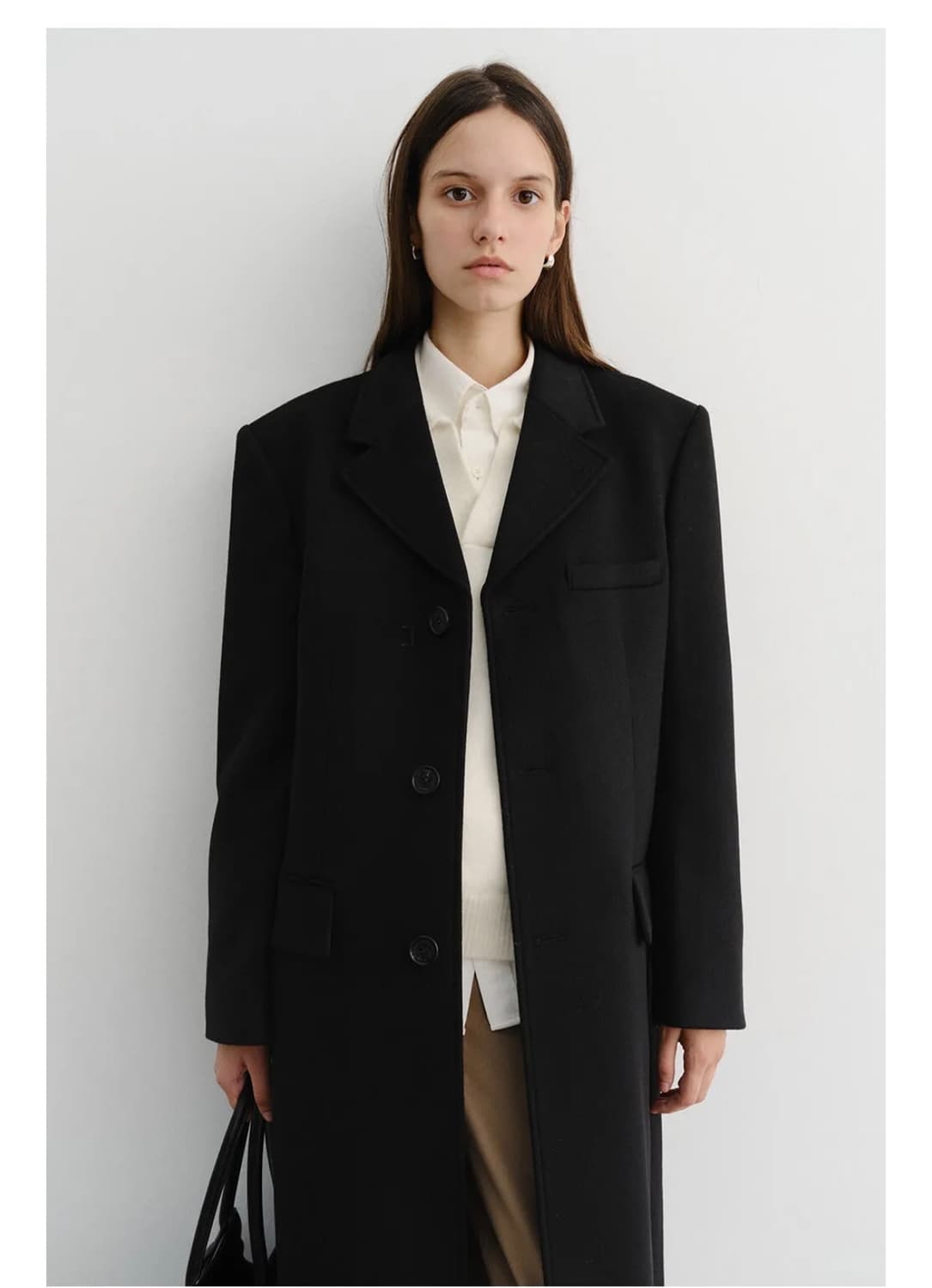 던스트 2way 3button 캐시미어 코트 xs 상품이미지1