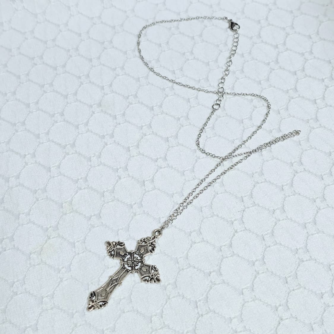 십자가 빈티지 목걸이 써지컬 남녀공용 상품이미지1