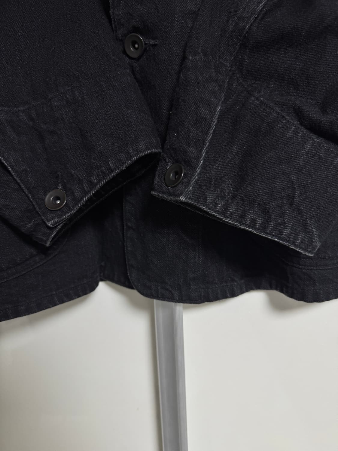 (2)코모리 데님 워크자켓 블랙 23AW 상품이미지3
