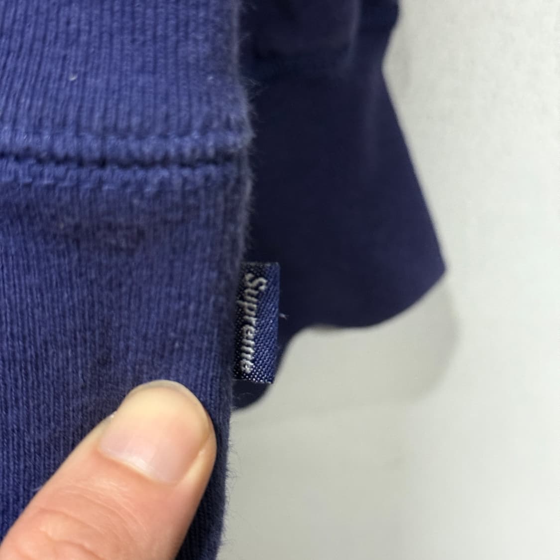 슈프림 21fw 박스 로고 후디 워시드 네이비 상품이미지4