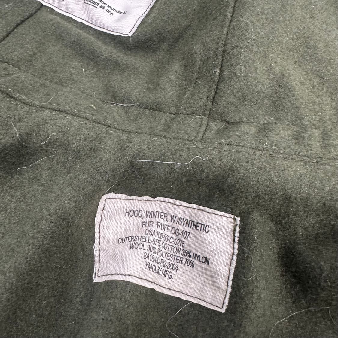 OS 밀리터리 미군 피쉬테일 복각털후드 상품이미지6