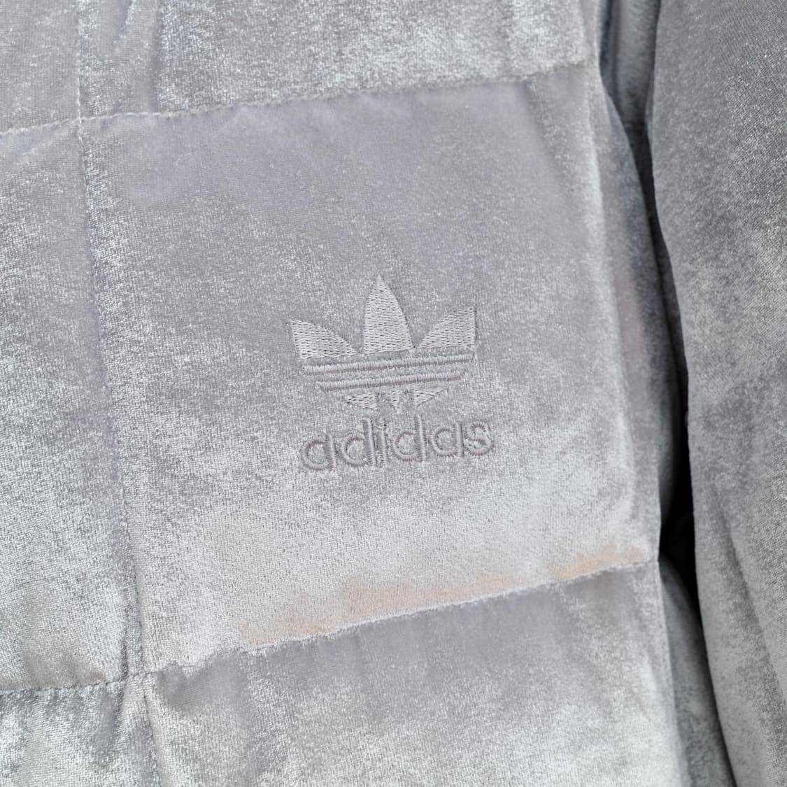 90's adidas velvet down puffer jacket 상품이미지5