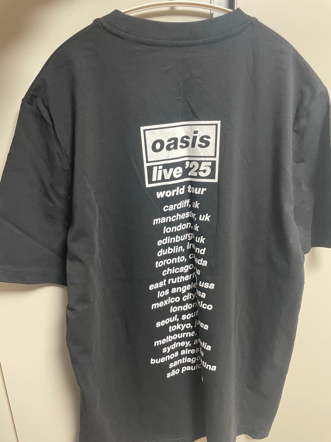 오아시스 월드투어 티셔츠 M 상품이미지2