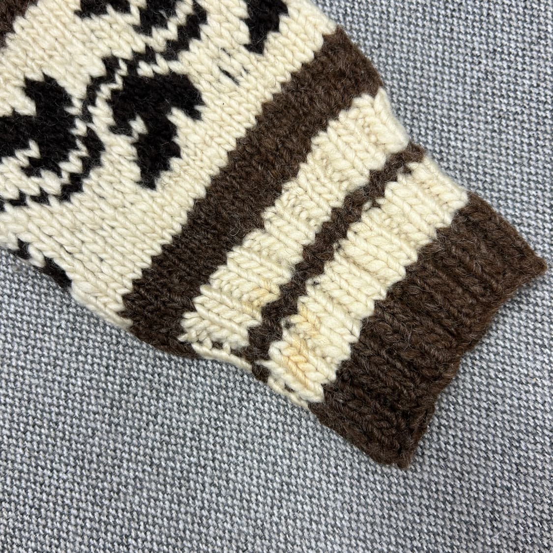 빈티지 노르딕 코위찬 니트집업(F) 상품이미지4