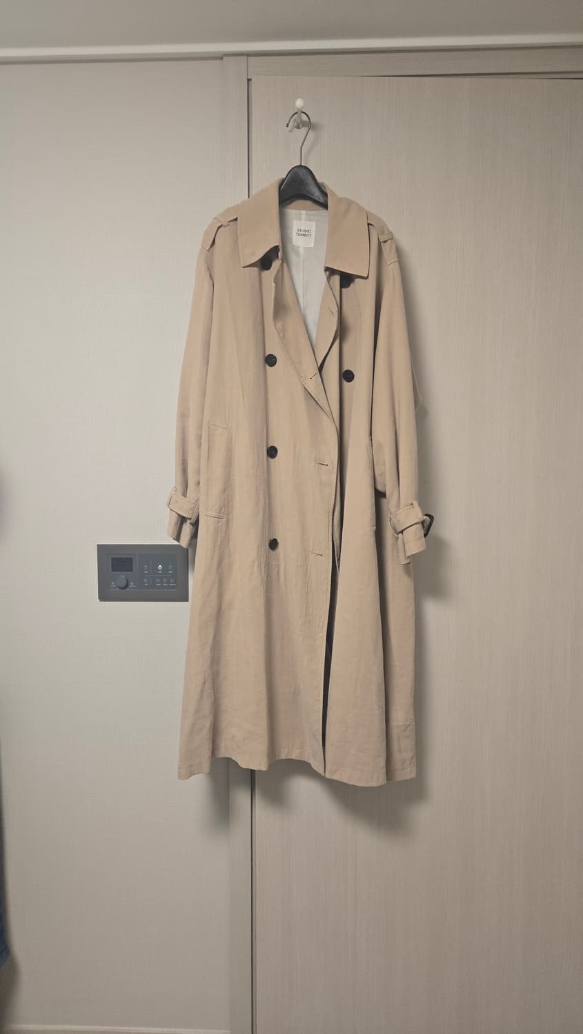 톰보이 베이지 스트랩 트렌치코트 상품이미지2
