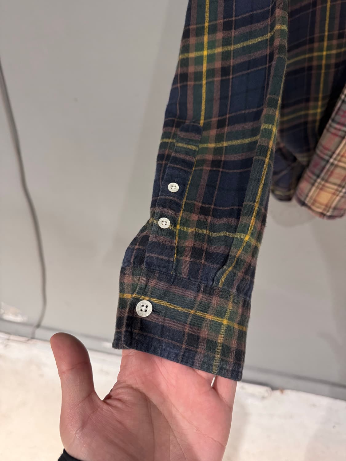 Gostar de FUGA 패치워크 체크 셔츠  상품이미지6