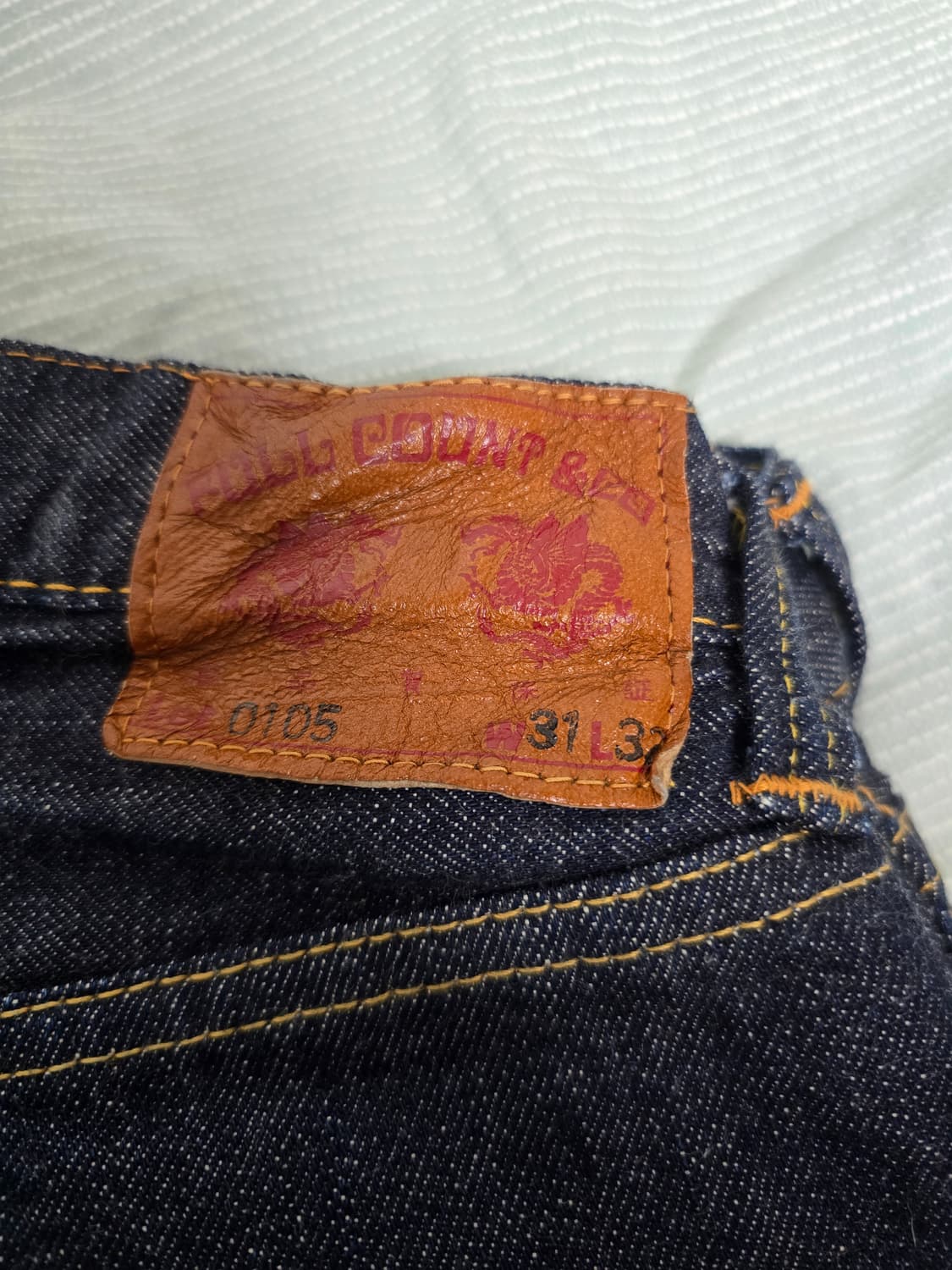 풀카운트 0105w 31 사이즈 판매합니다. 상품이미지3