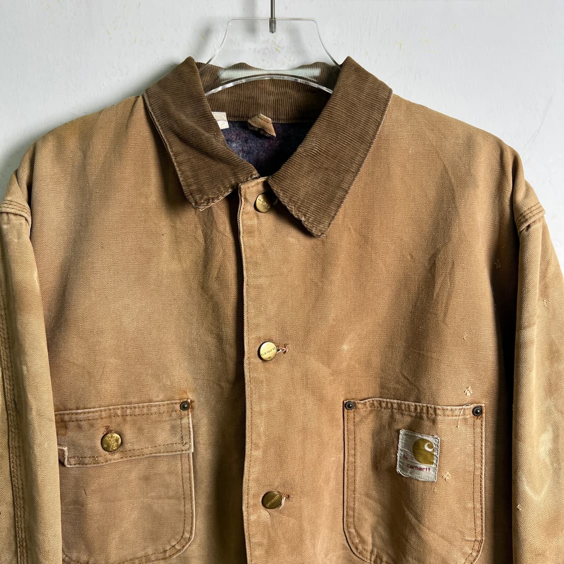 70's made usa 칼하트 6BLC 숫자탭 초어 코트 46 상품이미지3