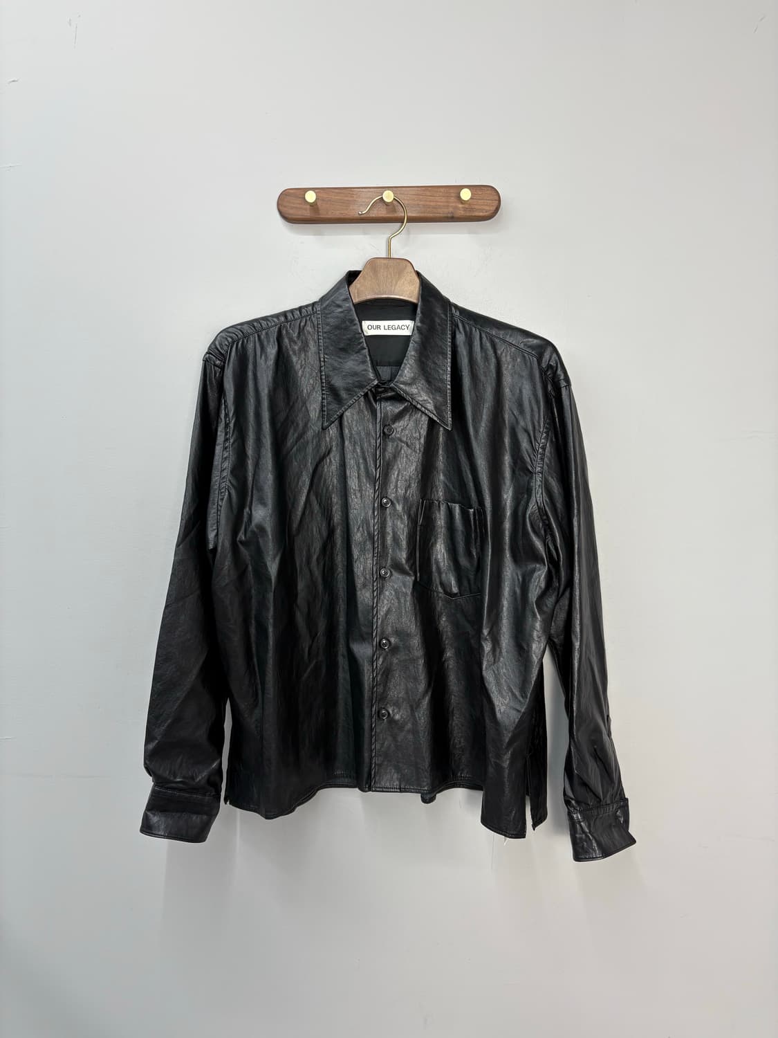 아워레가시 코코 70s 레더 셔츠 A2828 상품이미지2