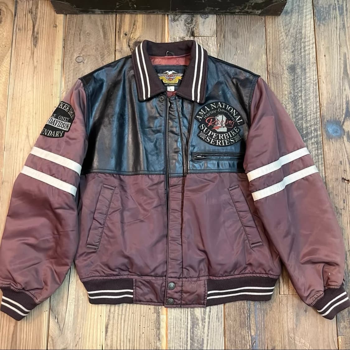  [Harley-Davidson] 빈티지 아메리칸 레트로 자수 베이스볼  상품이미지1