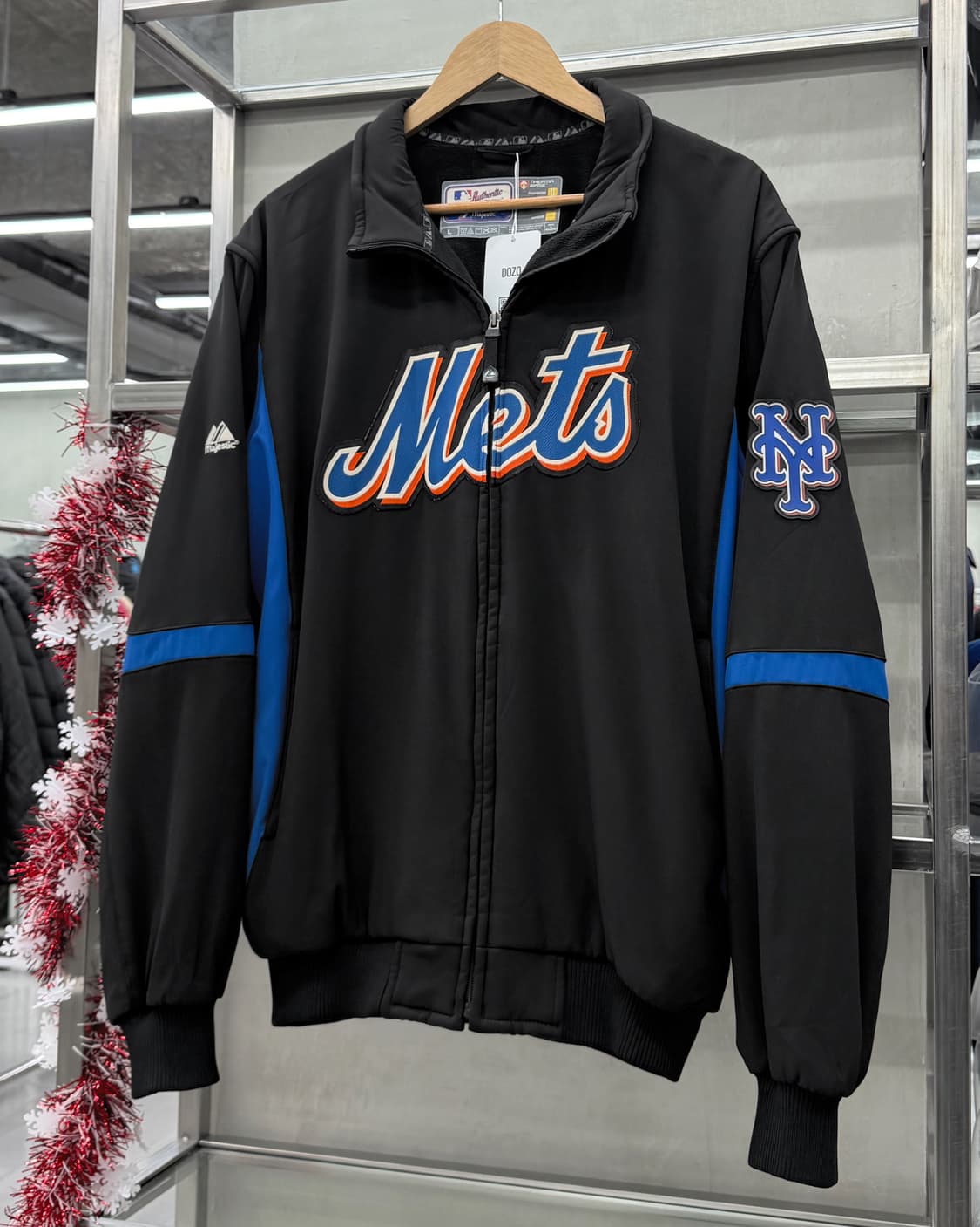마제스틱 뉴욕 메츠 소프트쉘 트랙 자켓 블랙 상품이미지2
