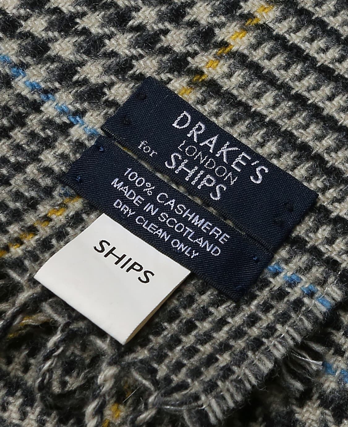 드레익스 [Drake's] 빈티지 클래식 체크 캐시미어 100 머플러 상품이미지4