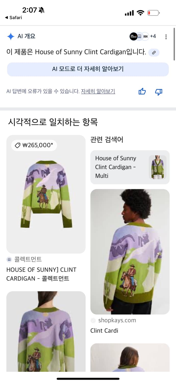 House of sunny clint cardigan 상품이미지5