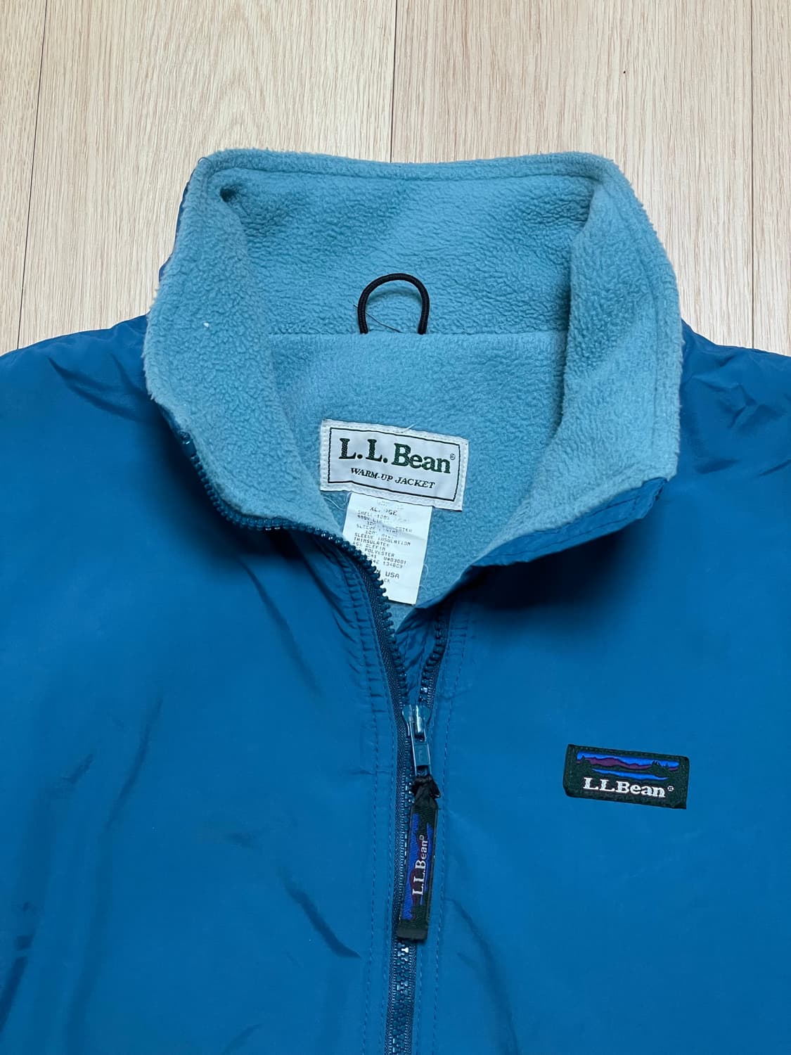 90s 엘엘빈 웜업자켓 XL made usa 상품이미지4