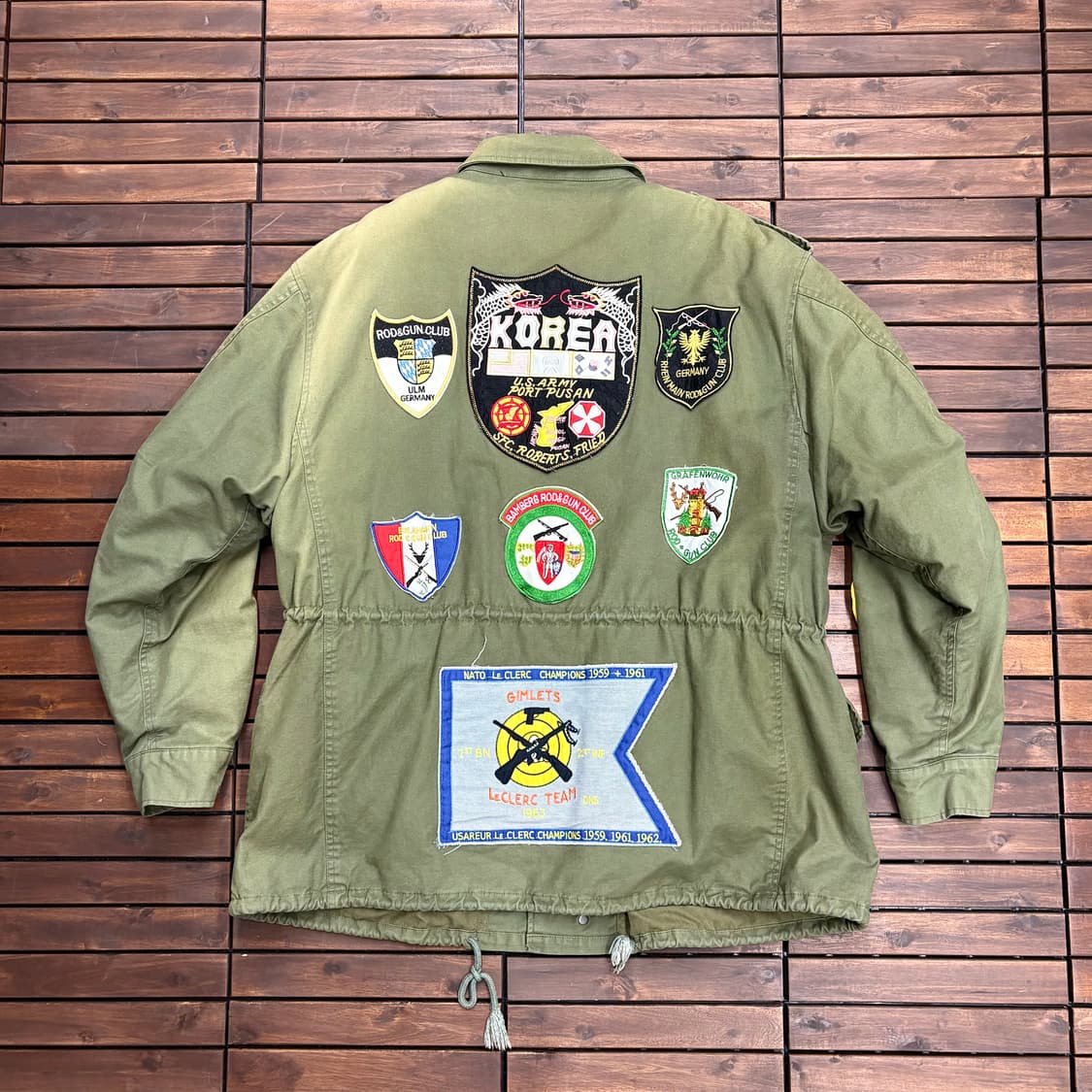 (XL) 빈티지 건클럽 패치워크 밀리터리 누빔 야상 자켓 상품이미지4