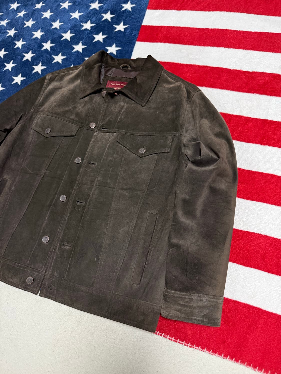 에디바우어 스웨이드 레더 자켓 Eddie Bauer [L]  상품이미지3