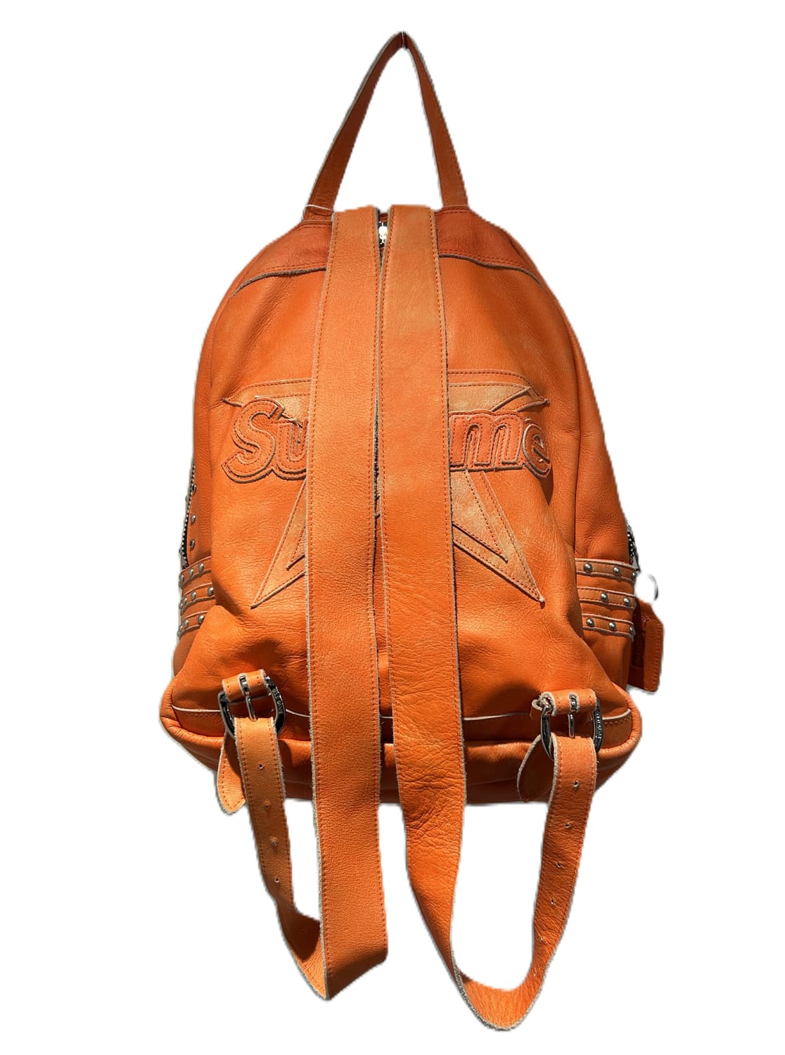 슈프림 x 반슨 레더 스터드 백팩 (오렌지) 상품이미지2