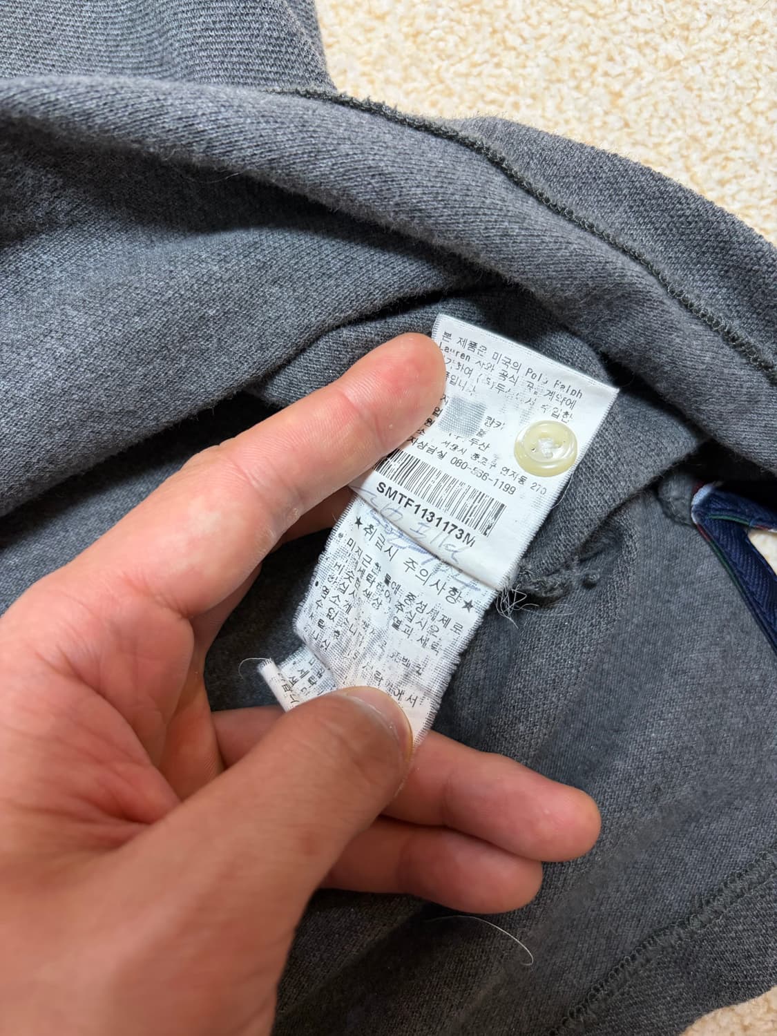 M) 폴로 랄프로렌 반팔 카라티 pk티 그레이 상품이미지5