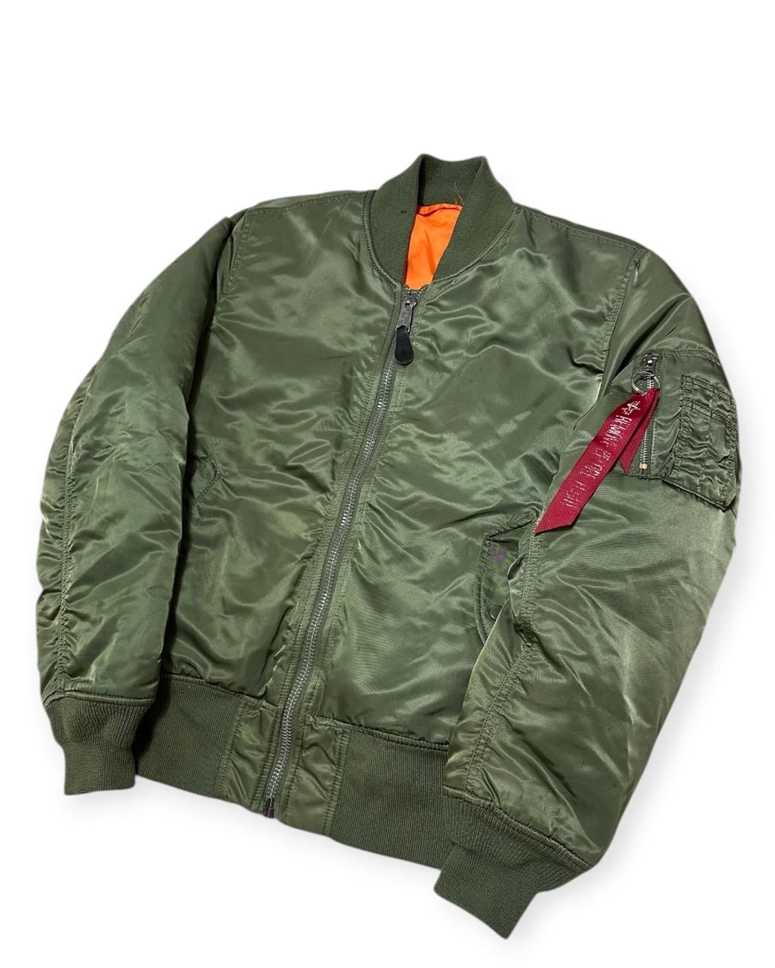 알파인더스트리 ma-1 봄버 자켓 카키 상품이미지2