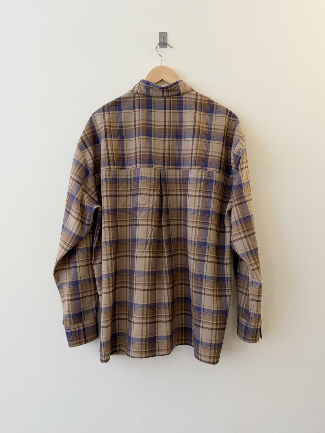 AURALEE 18AW 오라리 슈퍼라이트울 체크 셔츠  상품이미지2