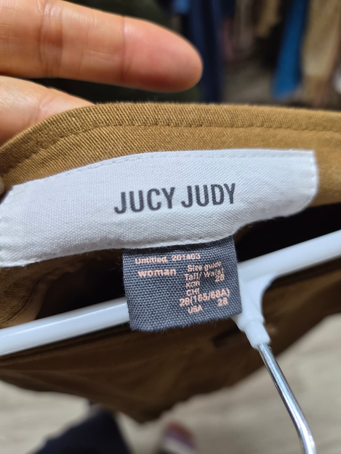 TAV 프릴 스탠드 넥 블라우. 쥬시쥬디 언발 카고 스커트 상품이미지10