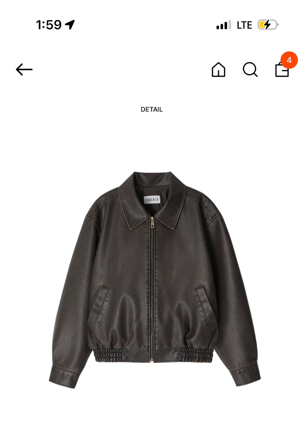 노팅힐 레더 봄버자켓 상품이미지1