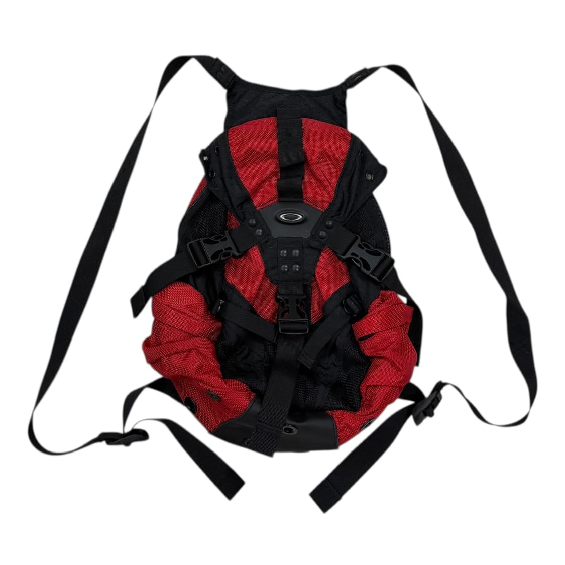 오클리 빈티지 아이콘 Y2K 나일론 레드 미니백팩 가방 상품이미지1