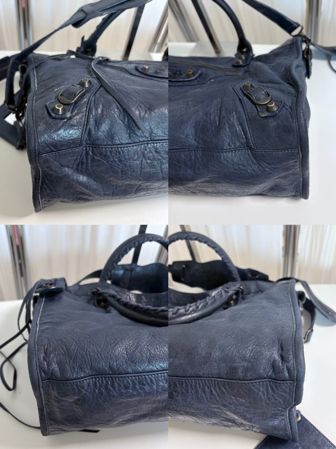 발렌시아가 시티 모터백 다크네이비 상품이미지9