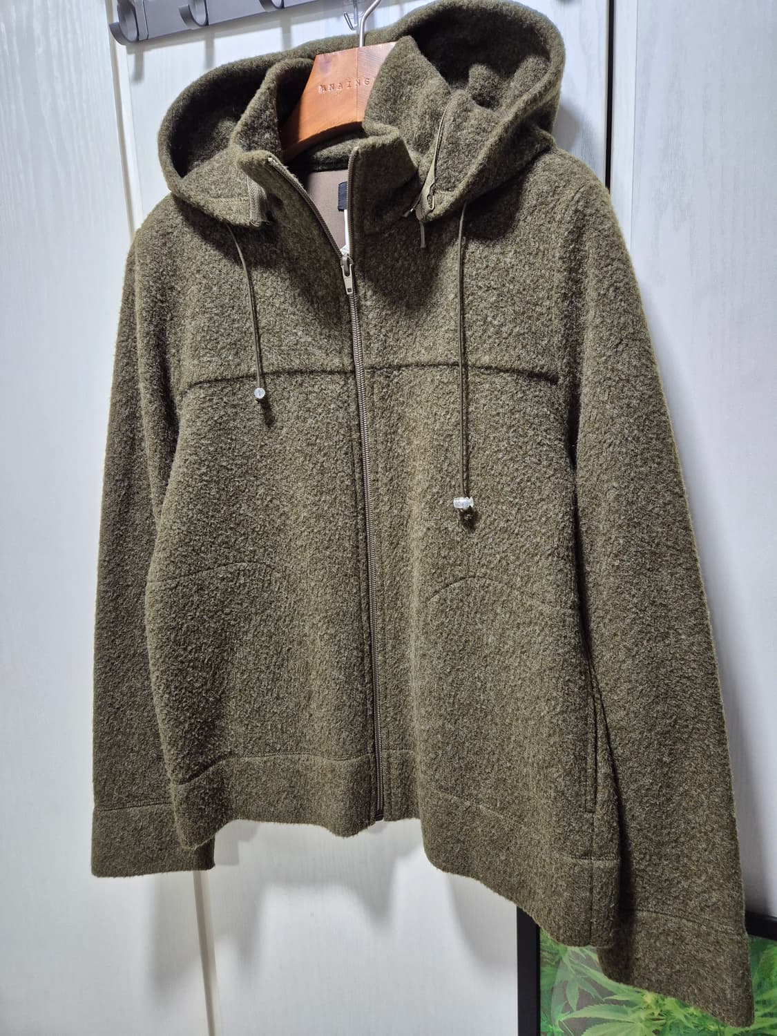 (세일) iCB. 카키색 후드 집업 자켓 상품이미지2