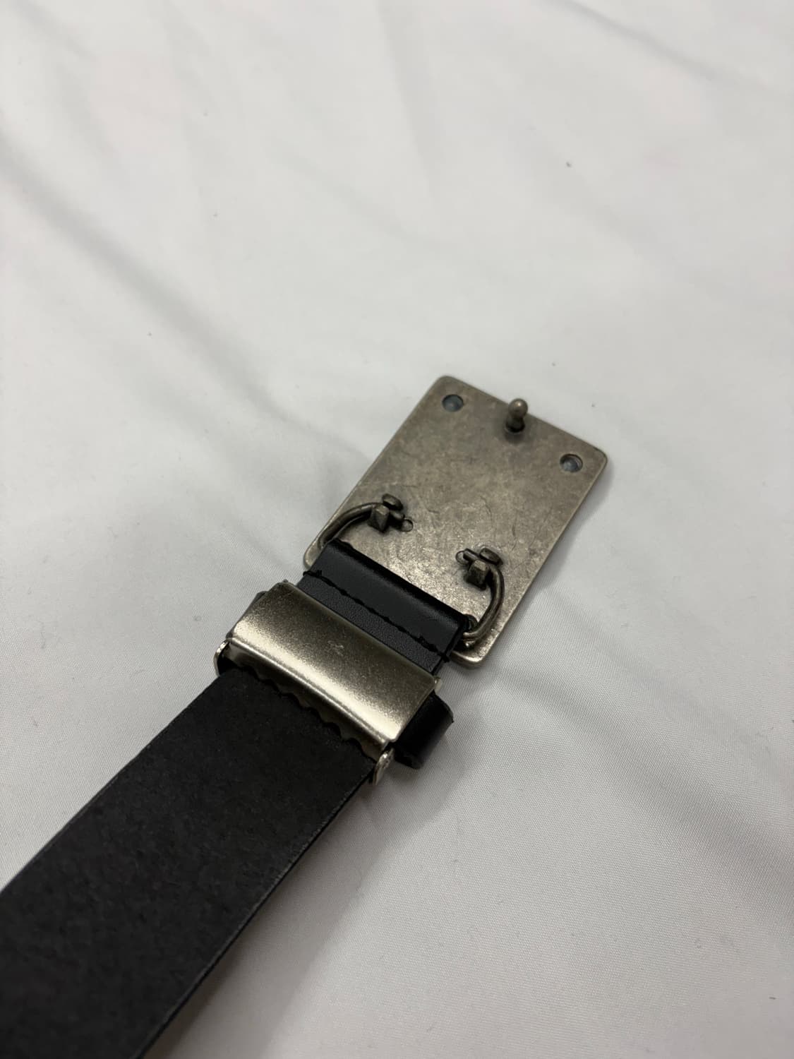 Levis 리바이스 빈티지 501 블랙 레더 벨트 상품이미지5