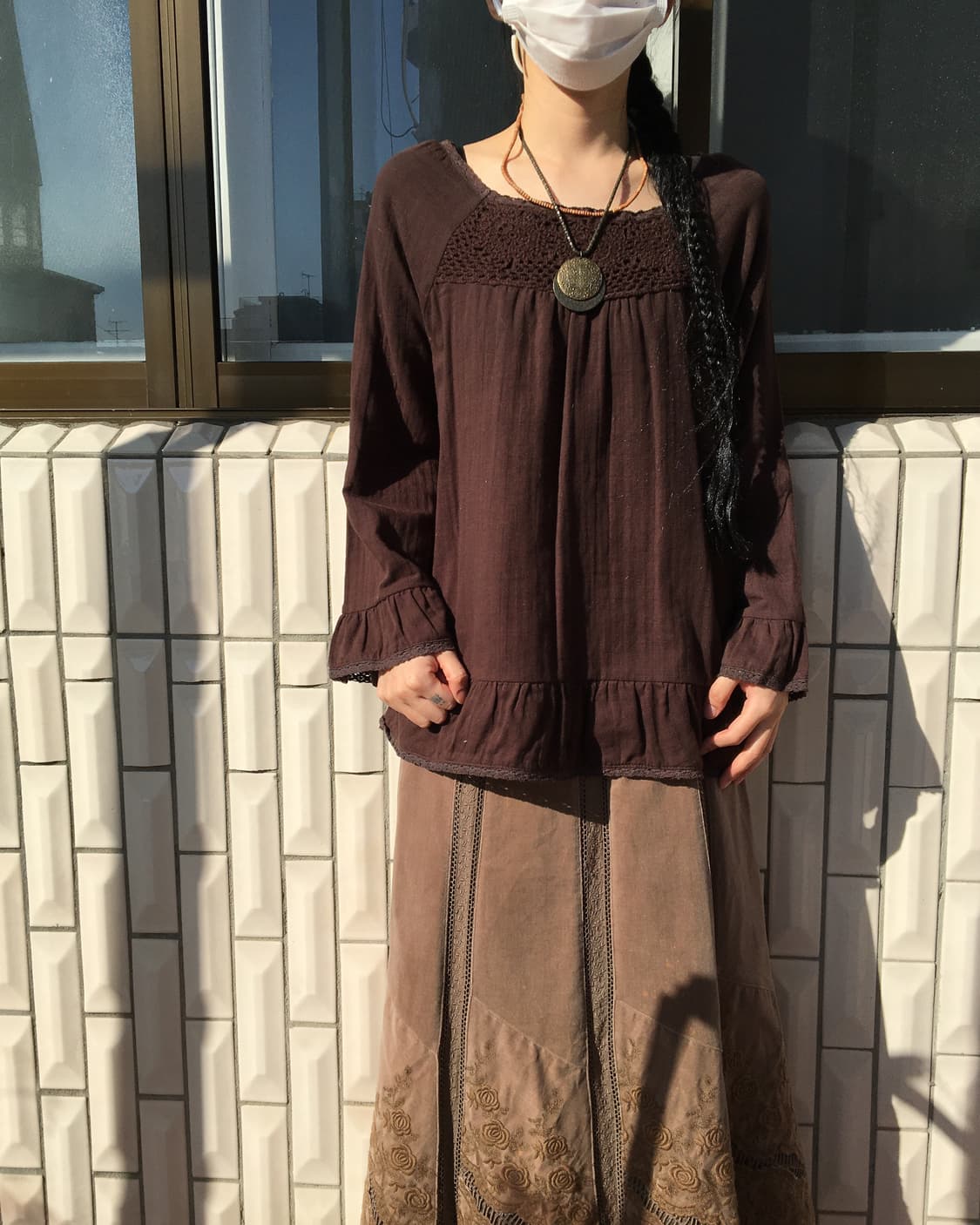 Crochet trimming blouse 상품이미지1