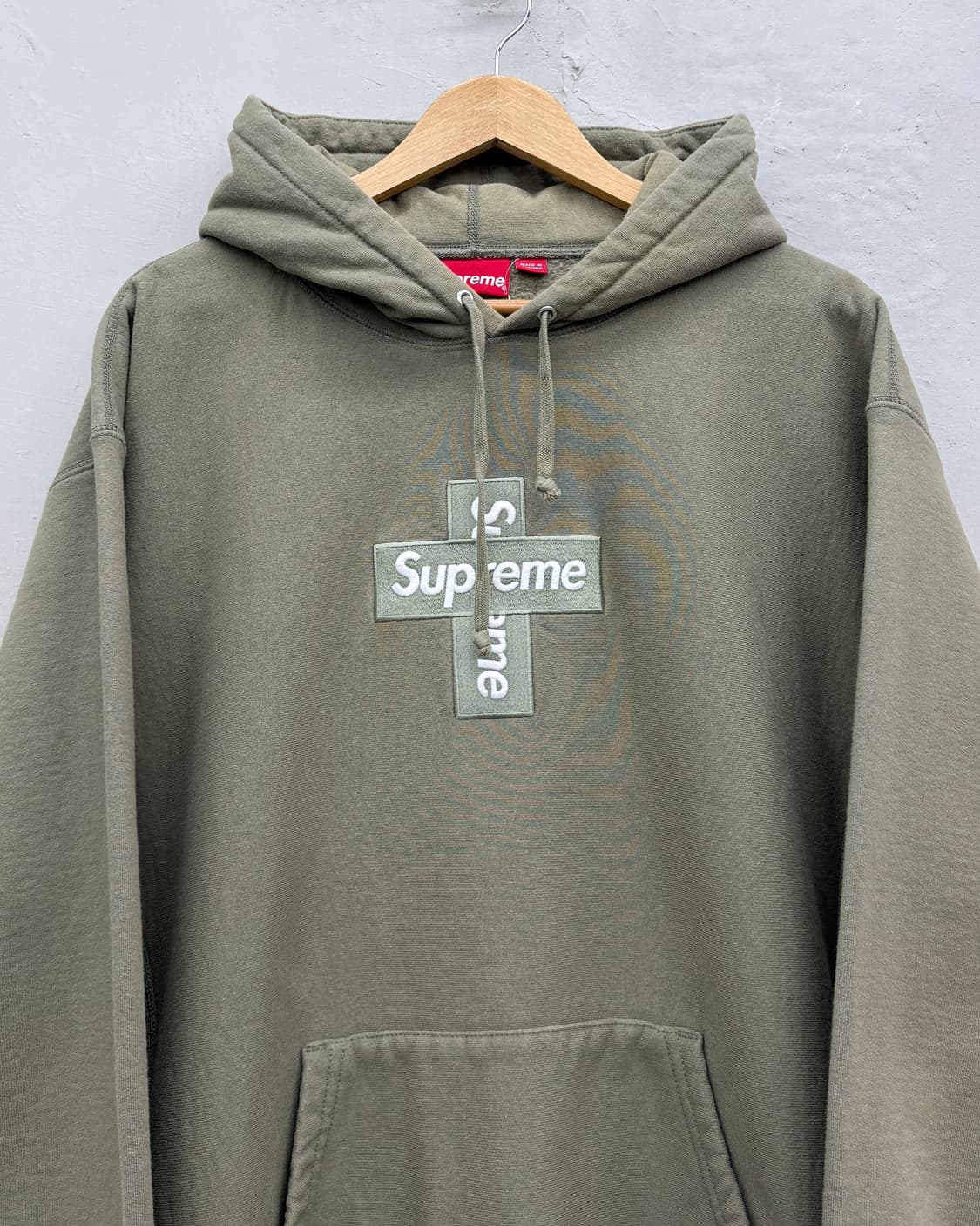 Supreme 크로스 박스로고 헤비 스웻 후디 상품이미지2