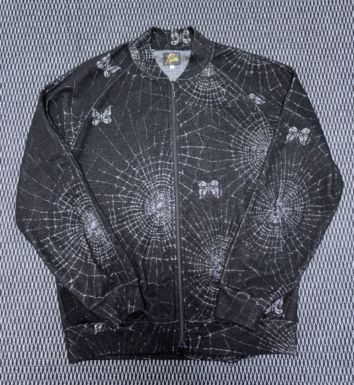 Needles 25ss 립 칼라 트랙 자켓 파일 자카드 스파이더웹 XL 상품이미지1