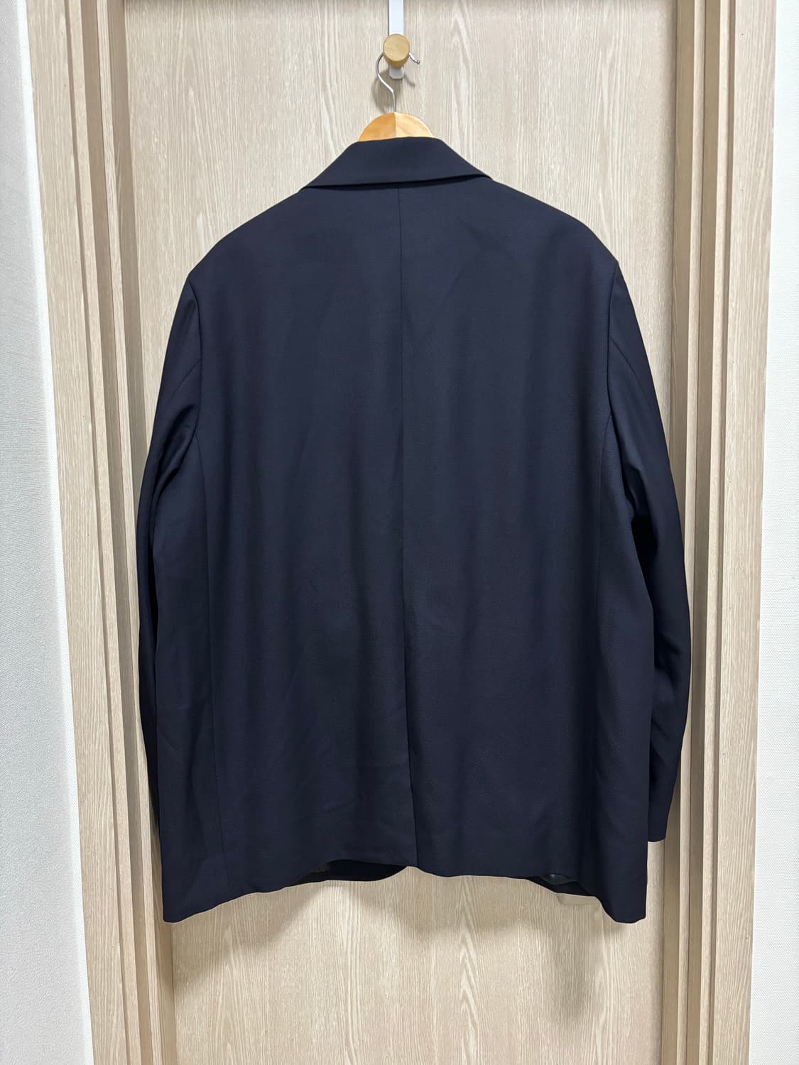 새상품)솔리드옴므 오버사이즈드 울 블레이저 자켓48/네이비 상품이미지3