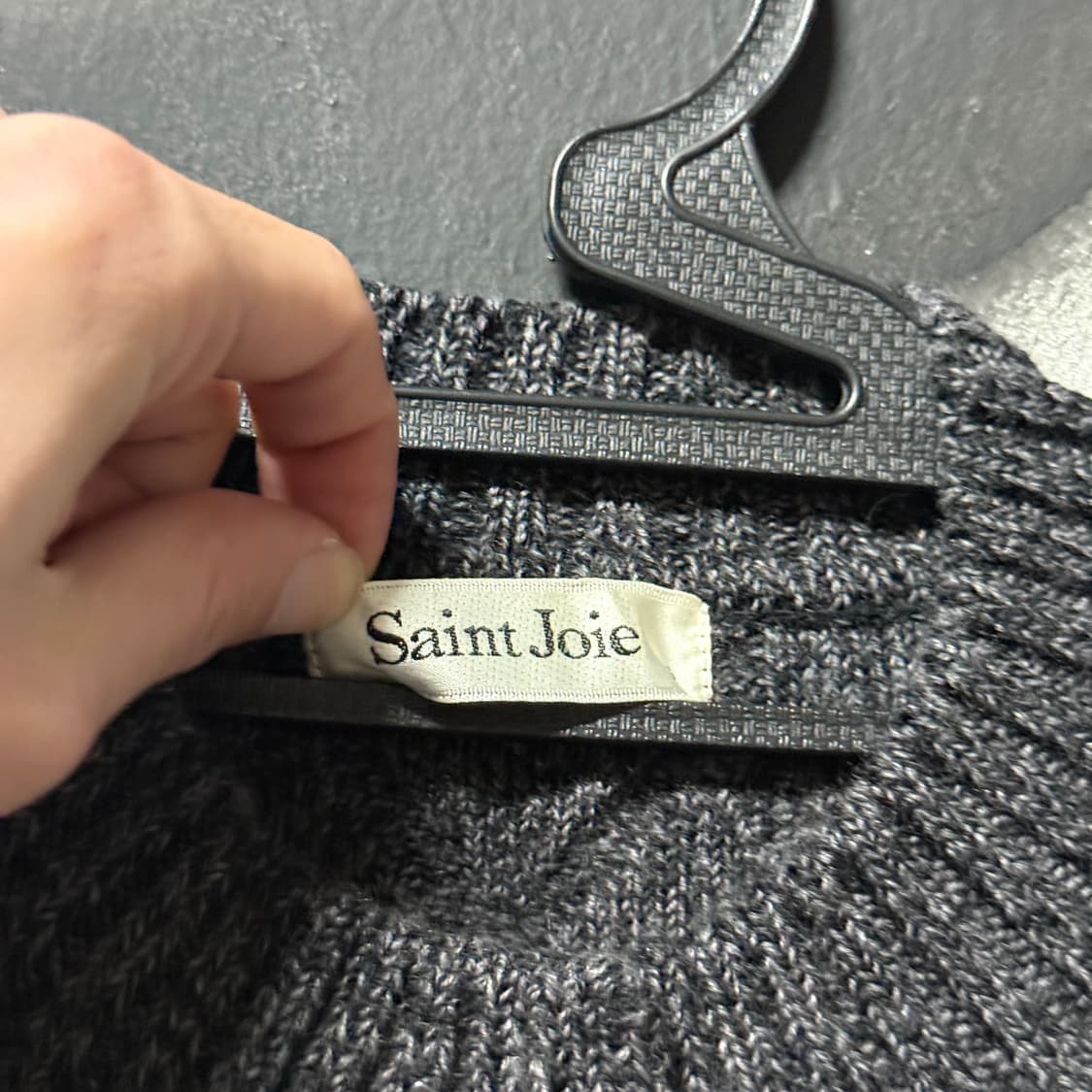 VTG 빈티지 울 100% 노르딕 패턴 꽈배기 니트 가디건 상품이미지5